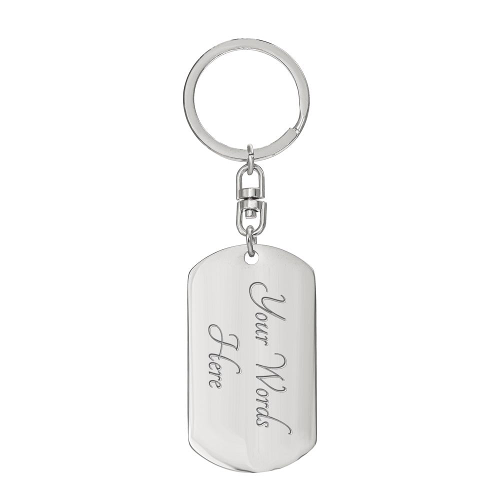 To My Sister | Dog Tag Keychain