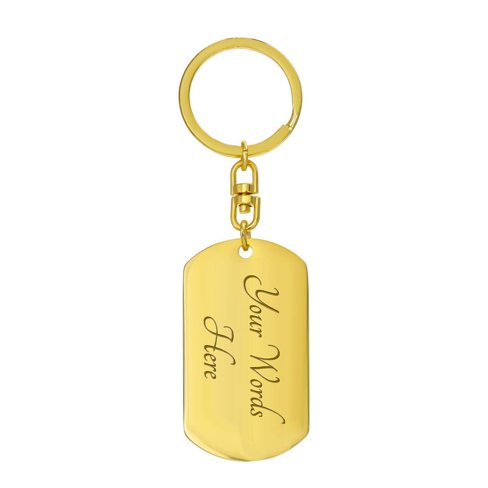 To My Sister | Dog Tag Keychain