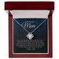 To My Beautiful Mom | Love Knot Necklace