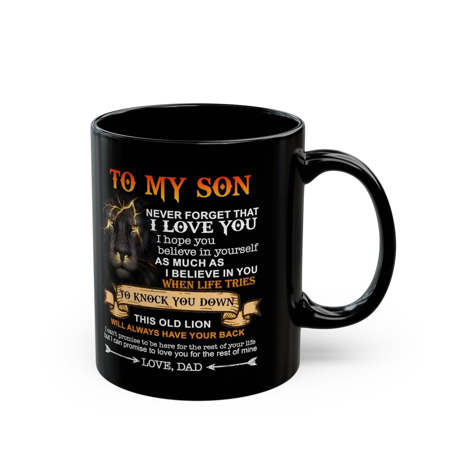 To My Son | Black Mug