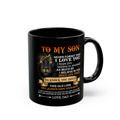 To My Son | Black Mug