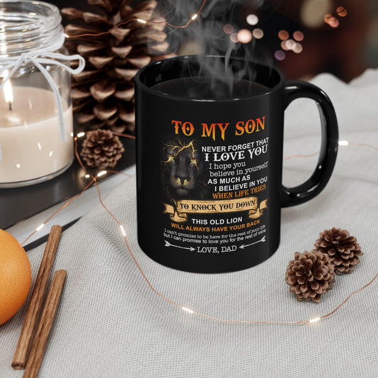 To My Son | Black Mug