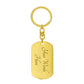 To My Sister | Dog Tag Keychain