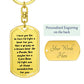 To My Sister | Dog Tag Keychain